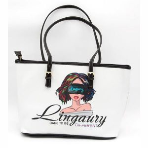 Lingaury Graphic Range Of Handbags – Plain White