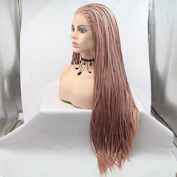 Unique Synthetic braided wig mixed purple. Part of the Lingaury Synthetic Wig collection